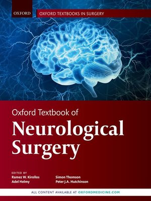 cover image of Oxford Textbook of Neurological Surgery